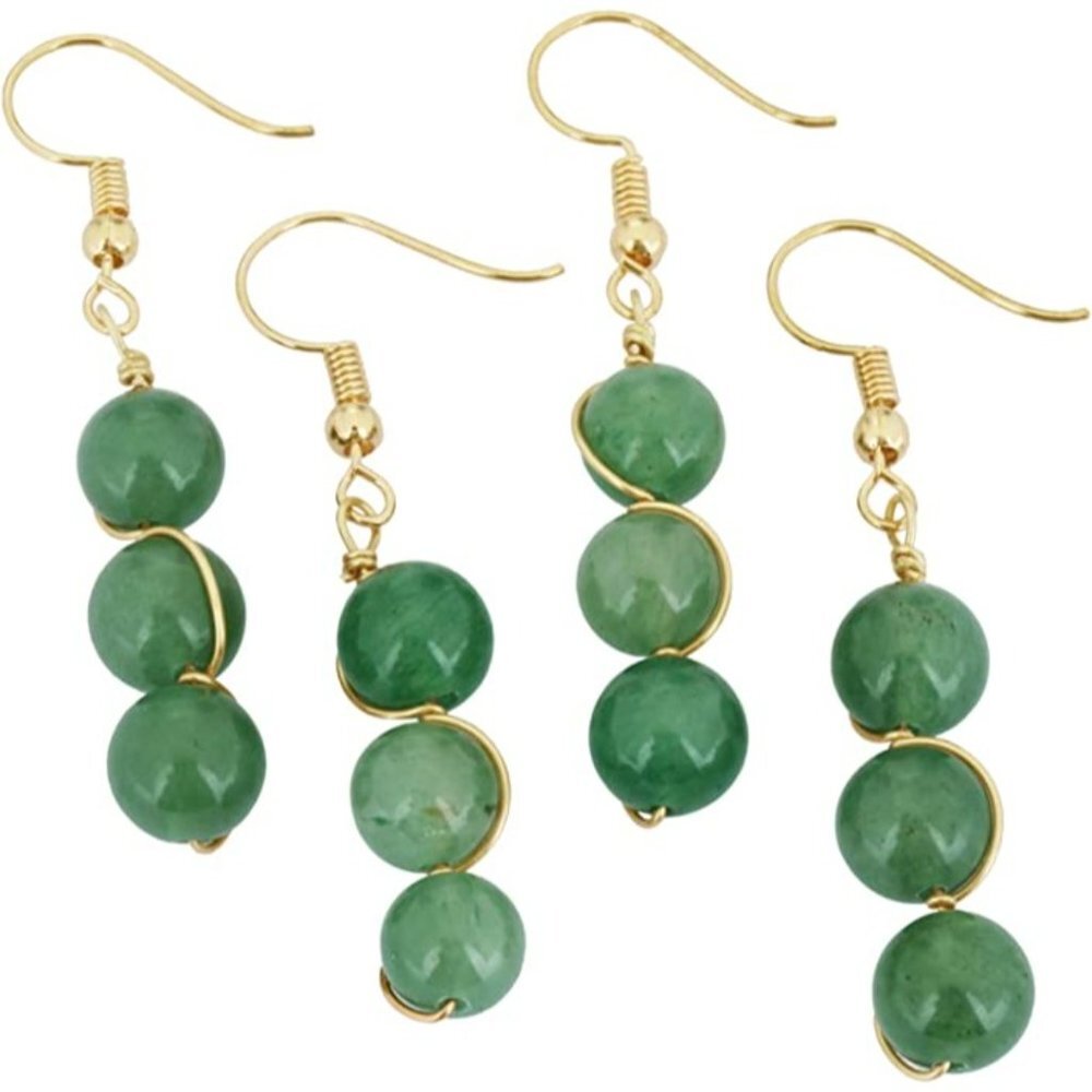 Green Stone Earrings